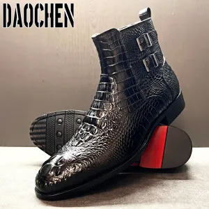The Franco Double Buckle Genuine Leather Shoes