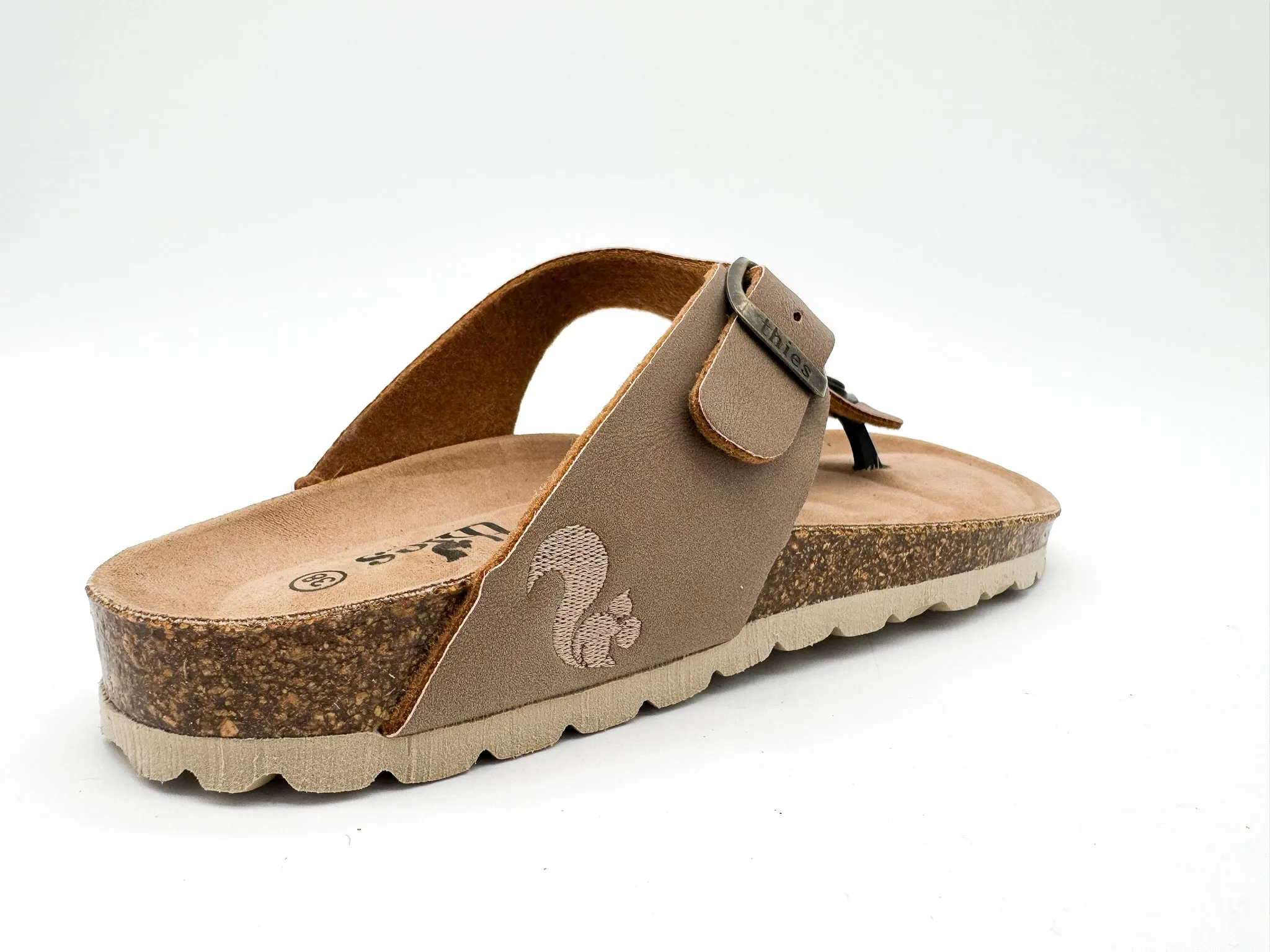 thies 1856 ® Eco Bio Thong Sandal vegan elephant grey (W/M/X)