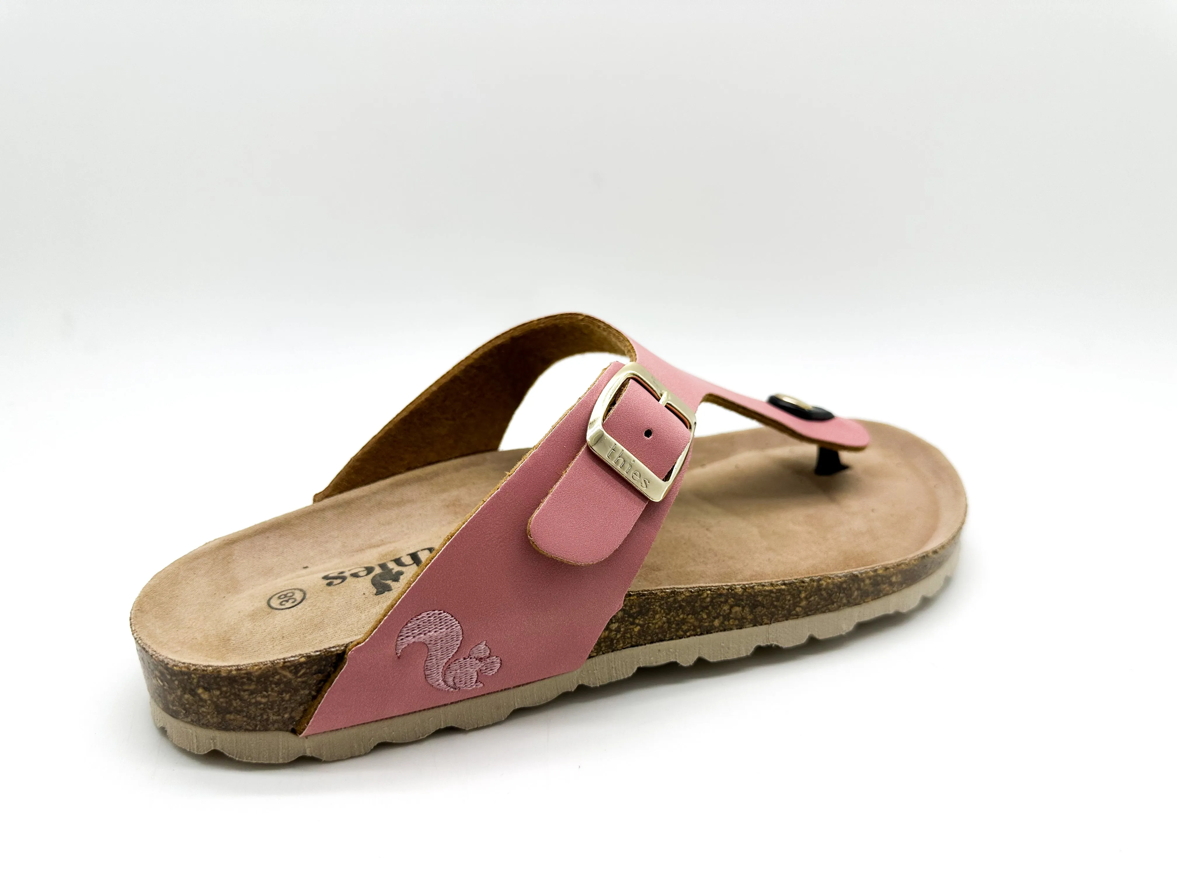 thies 1856 ® Eco Bio Thong Sandal vegan pink grapefruit (W/X)