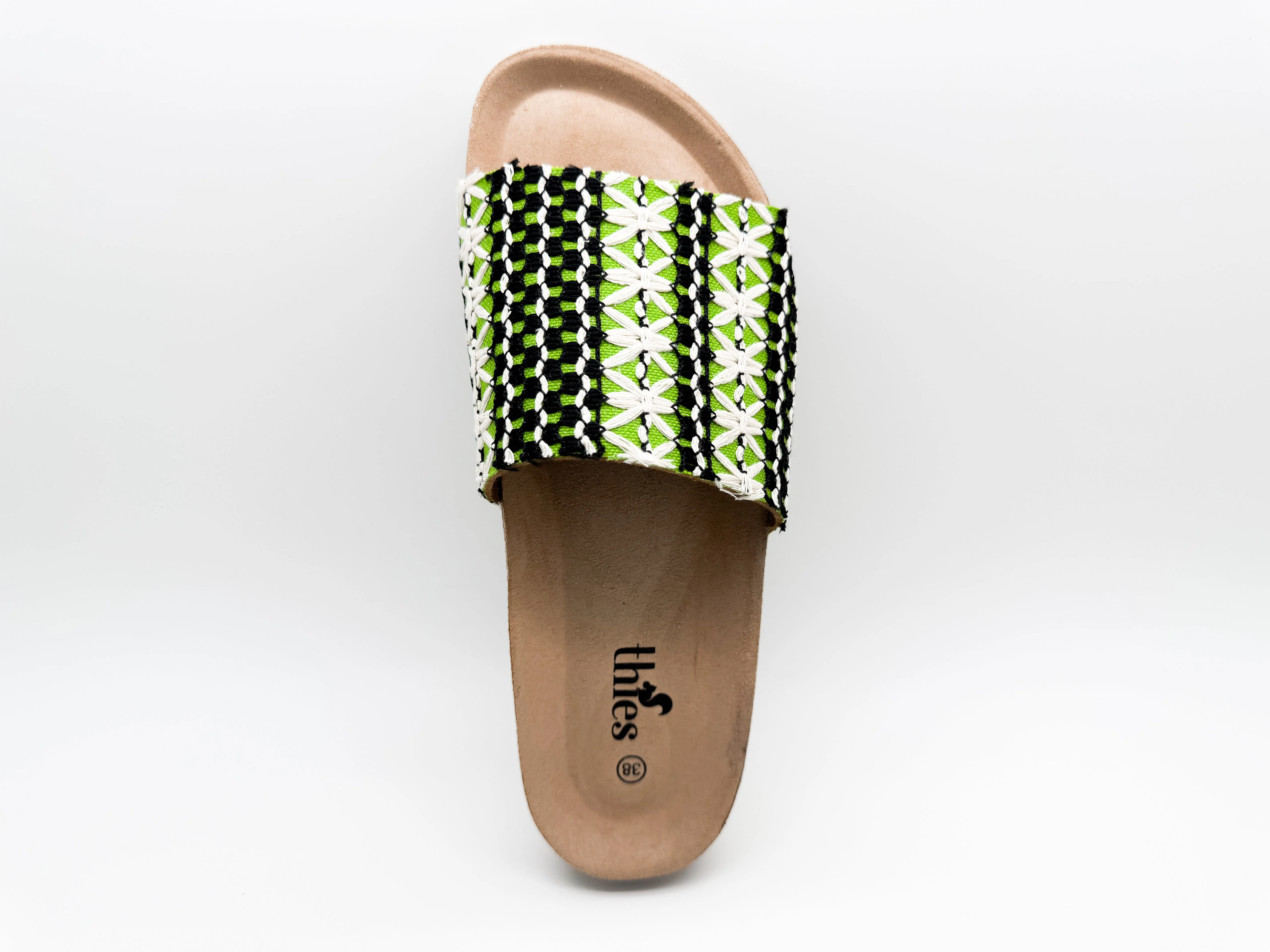thies 1856 ® Eco Boho Pool Slide vegan green (W/X)
