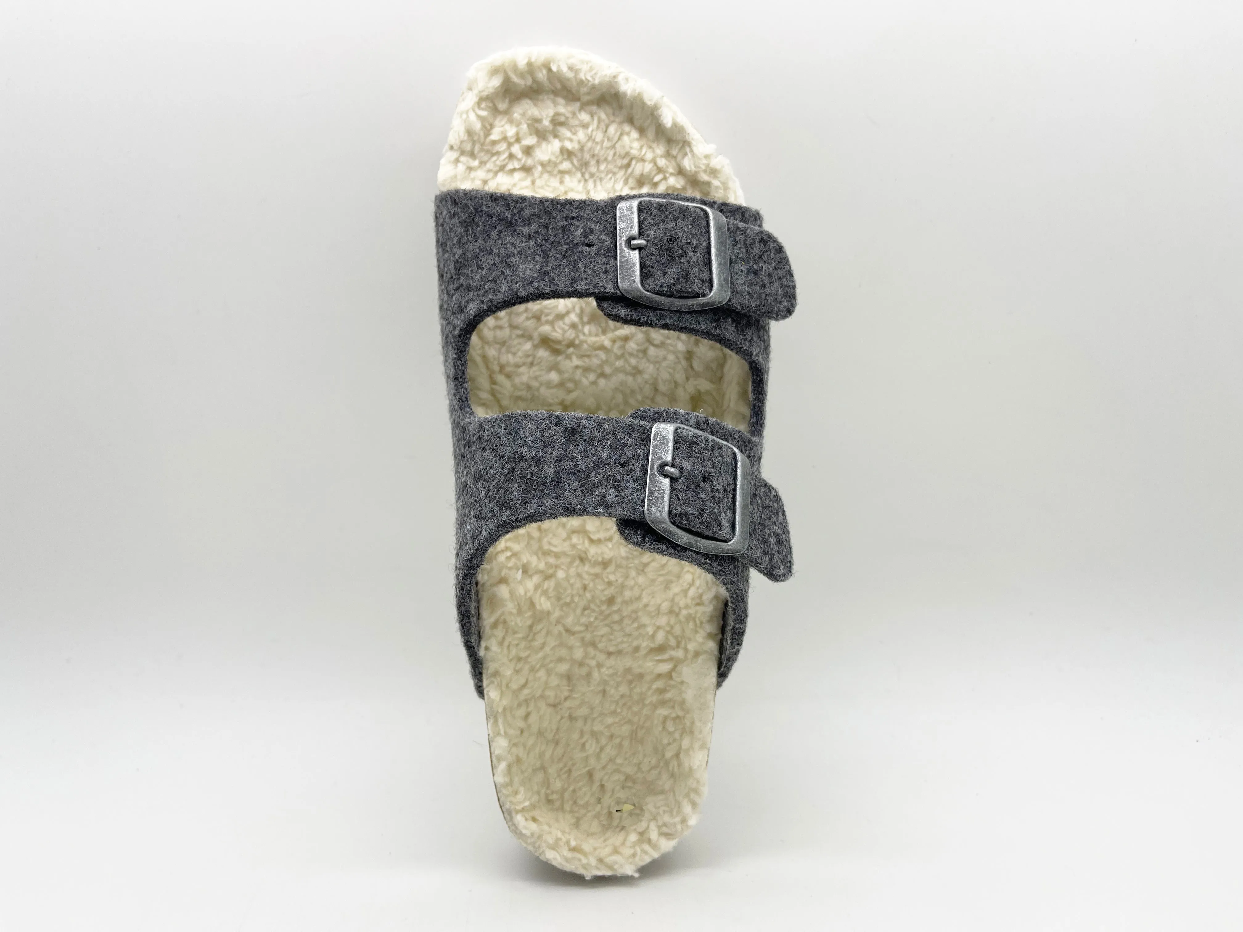 thies 1856 ® Recycled Plush PET Bio Sandal vegan dark grey (W/X)