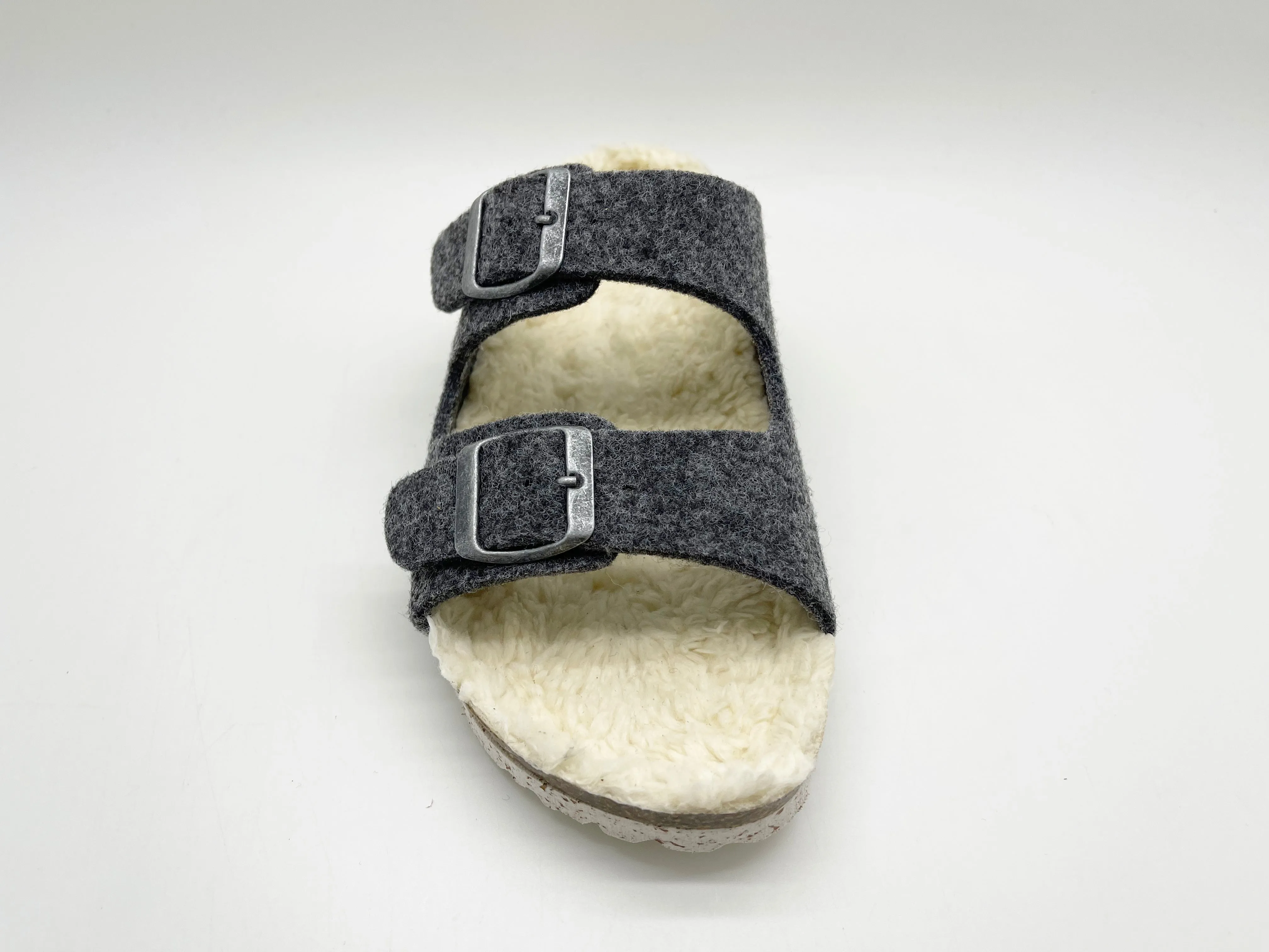 thies 1856 ® Recycled Plush PET Bio Sandal vegan dark grey (W/X)