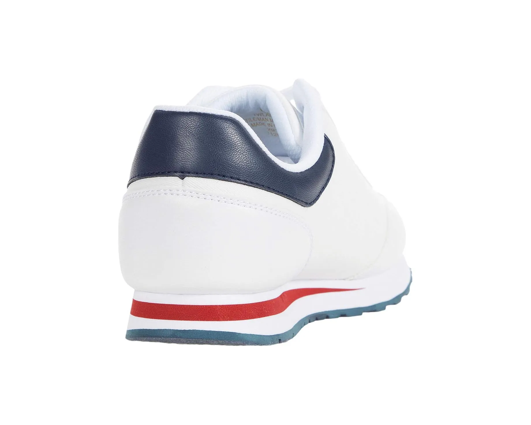 Tommy Hilfiger Twlaces White Texture Lace Up Logo Low Top Fashion Sneakers