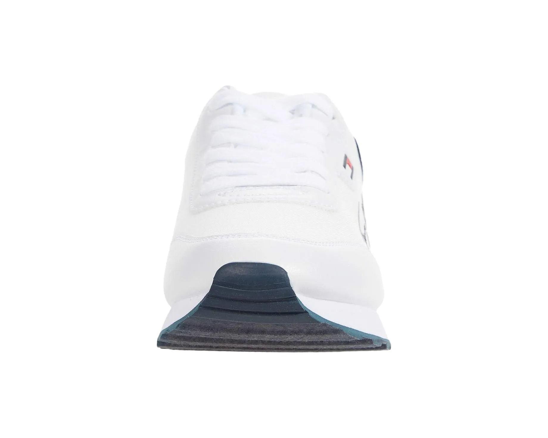 Tommy Hilfiger Twlaces White Texture Lace Up Logo Low Top Fashion Sneakers