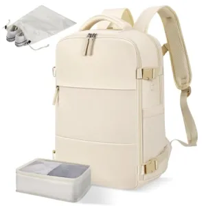 Travel backpack, laptop backpack for laptop, 40L backpack with shoe bag&organizer, anti theft business work hand luggage backpack for business hiking travel