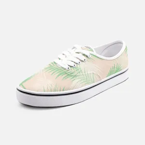 Unisex Canvas Low Cut Loafer Sneakers - Palm Leaves