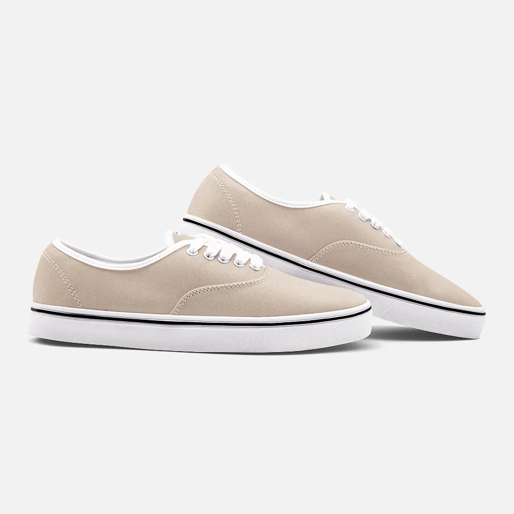 Unisex Canvas Low Cut Loafer Sneakers - Sand