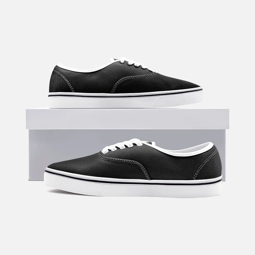 Unisex Canvas Shoes Low Cut Loafer Sneakers - Shadow