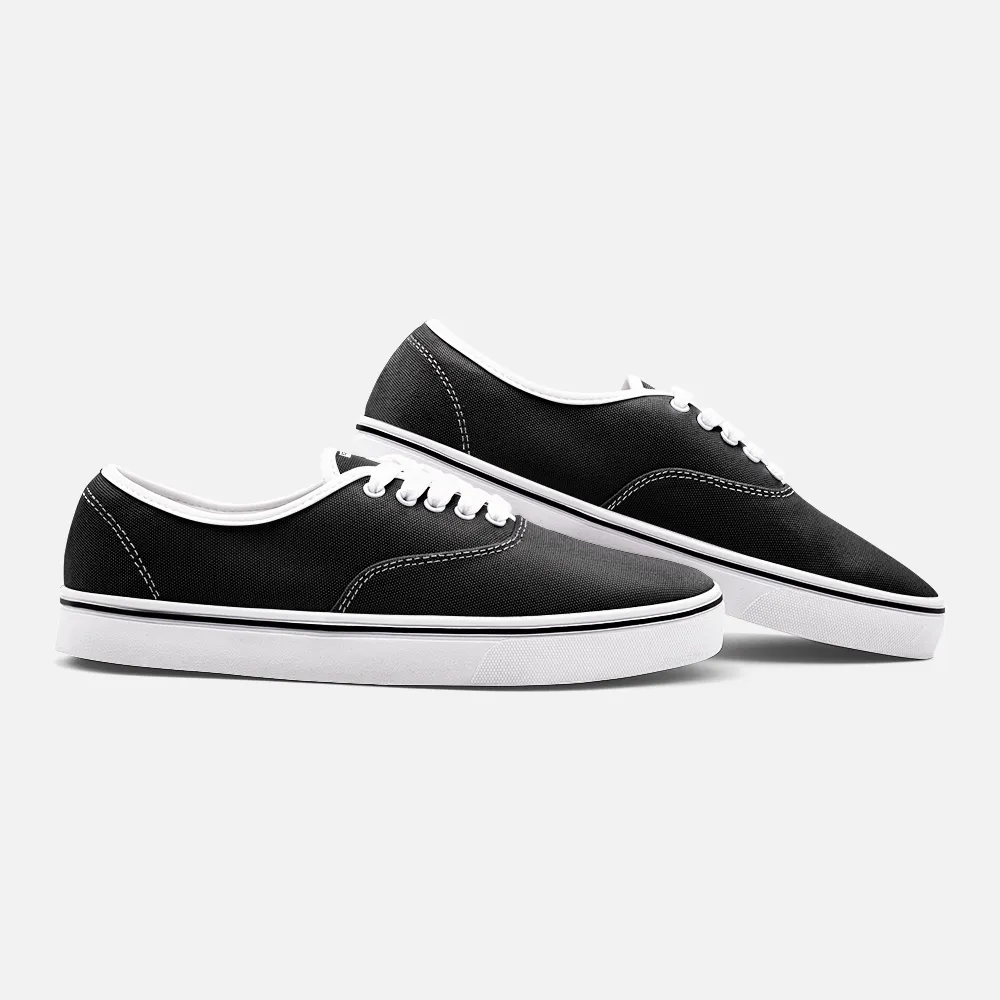 Unisex Canvas Shoes Low Cut Loafer Sneakers - Shadow