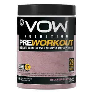 VOW Nutrition Pre Workout 500g Blackcurrant & Apple