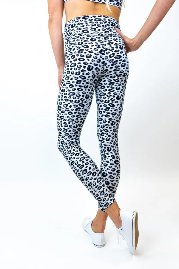 White Leopard Legging