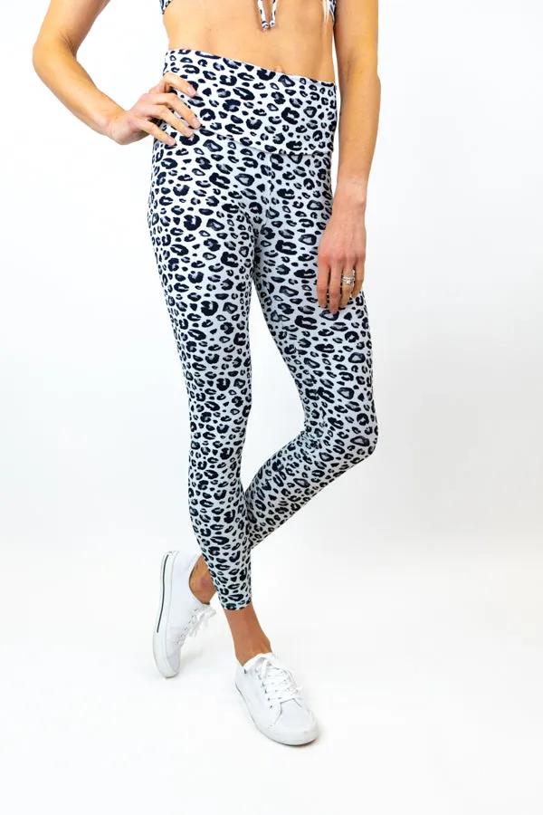 White Leopard Legging