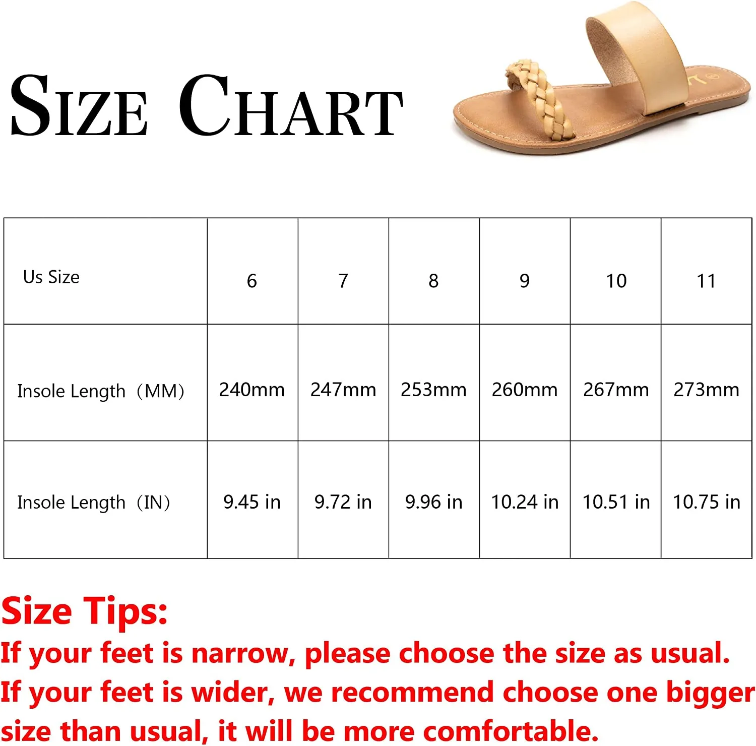 Women's Braided Slide Sandals Open Toe Two Strap Slip On Flat Sandals