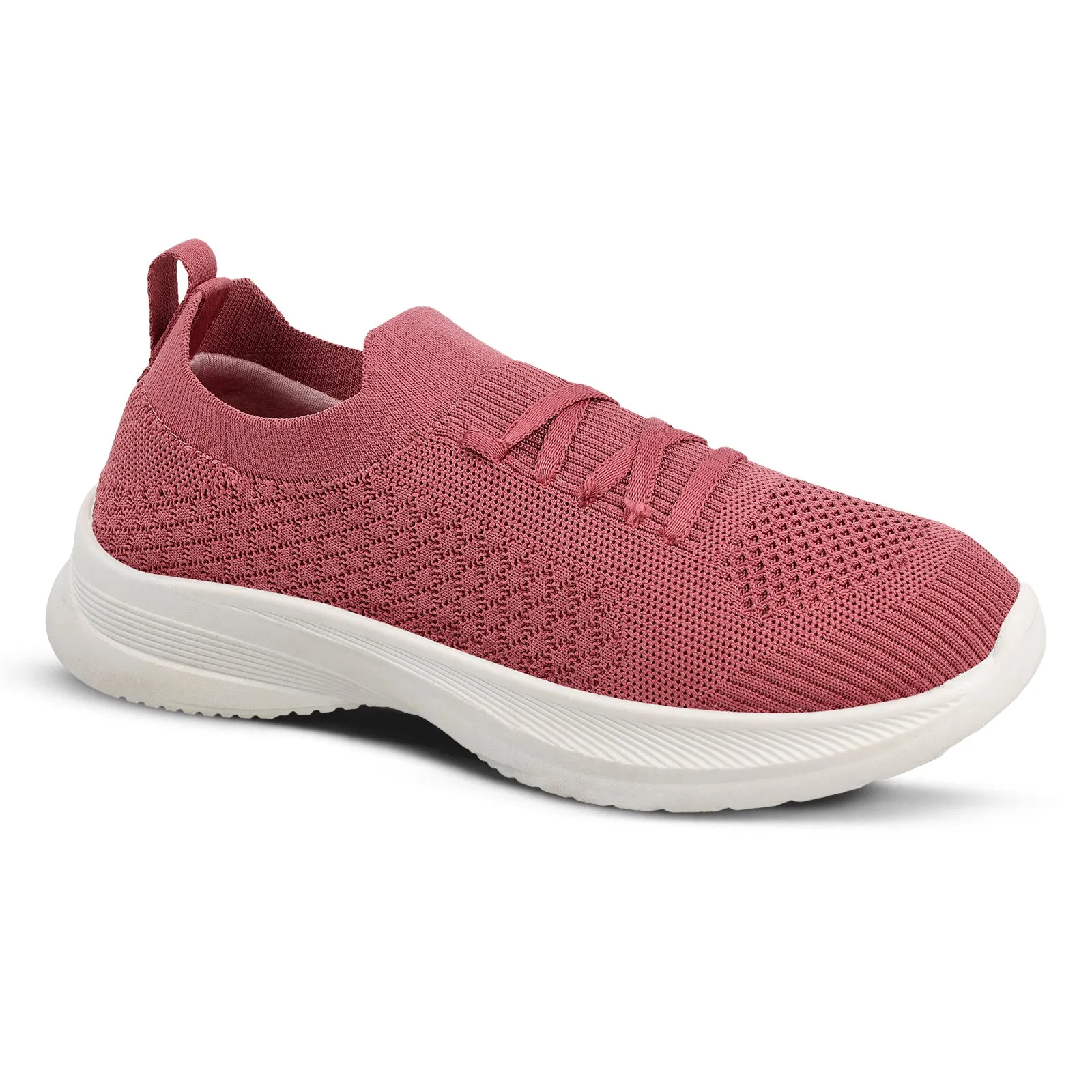 Women's Lace-up Walking Shoe - WS3260 Peach