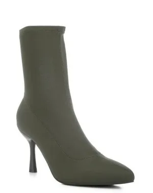 Zudio Solid Mid Heel Sock Boots